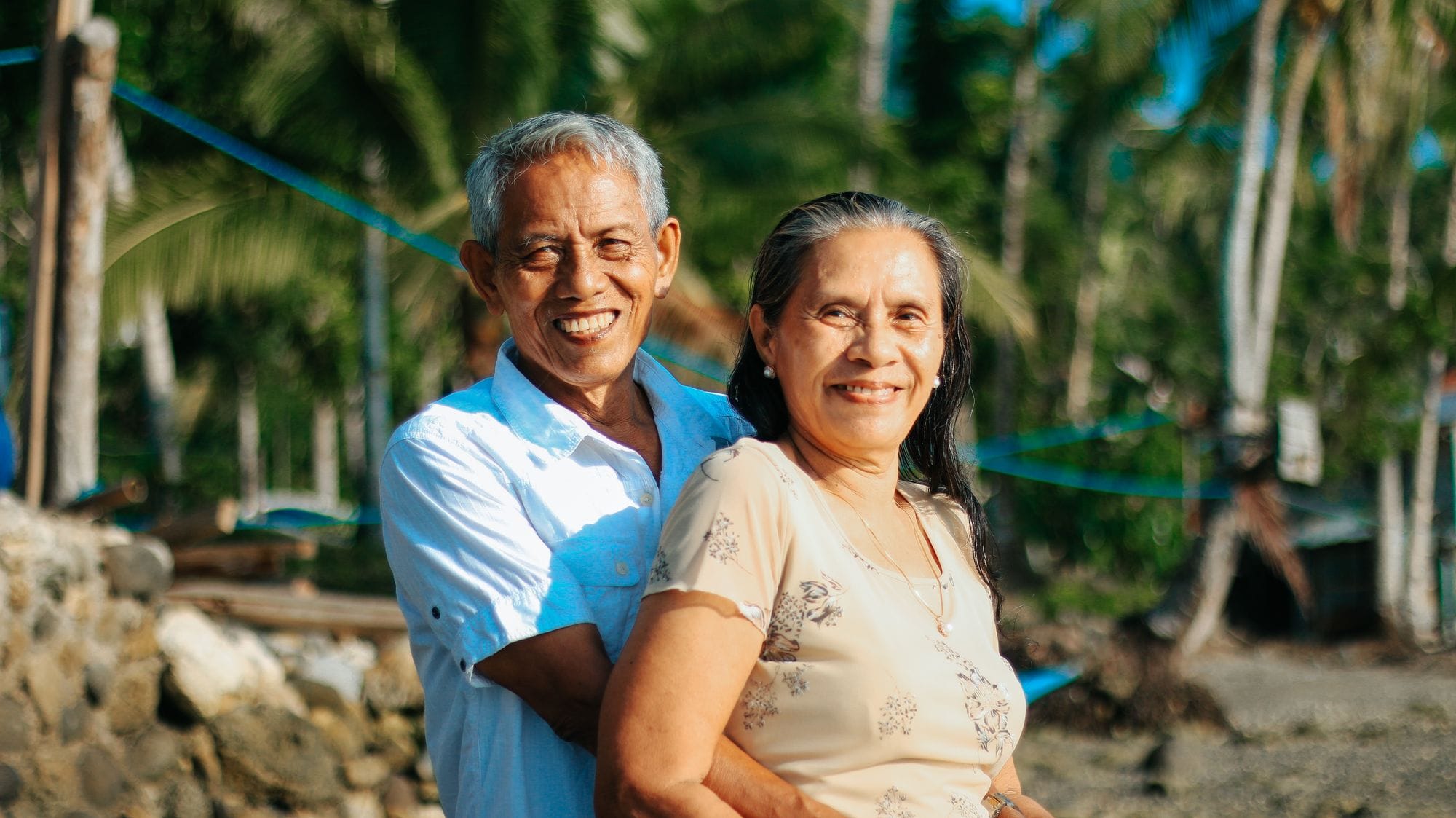 A retired couple enjoying life in Spain