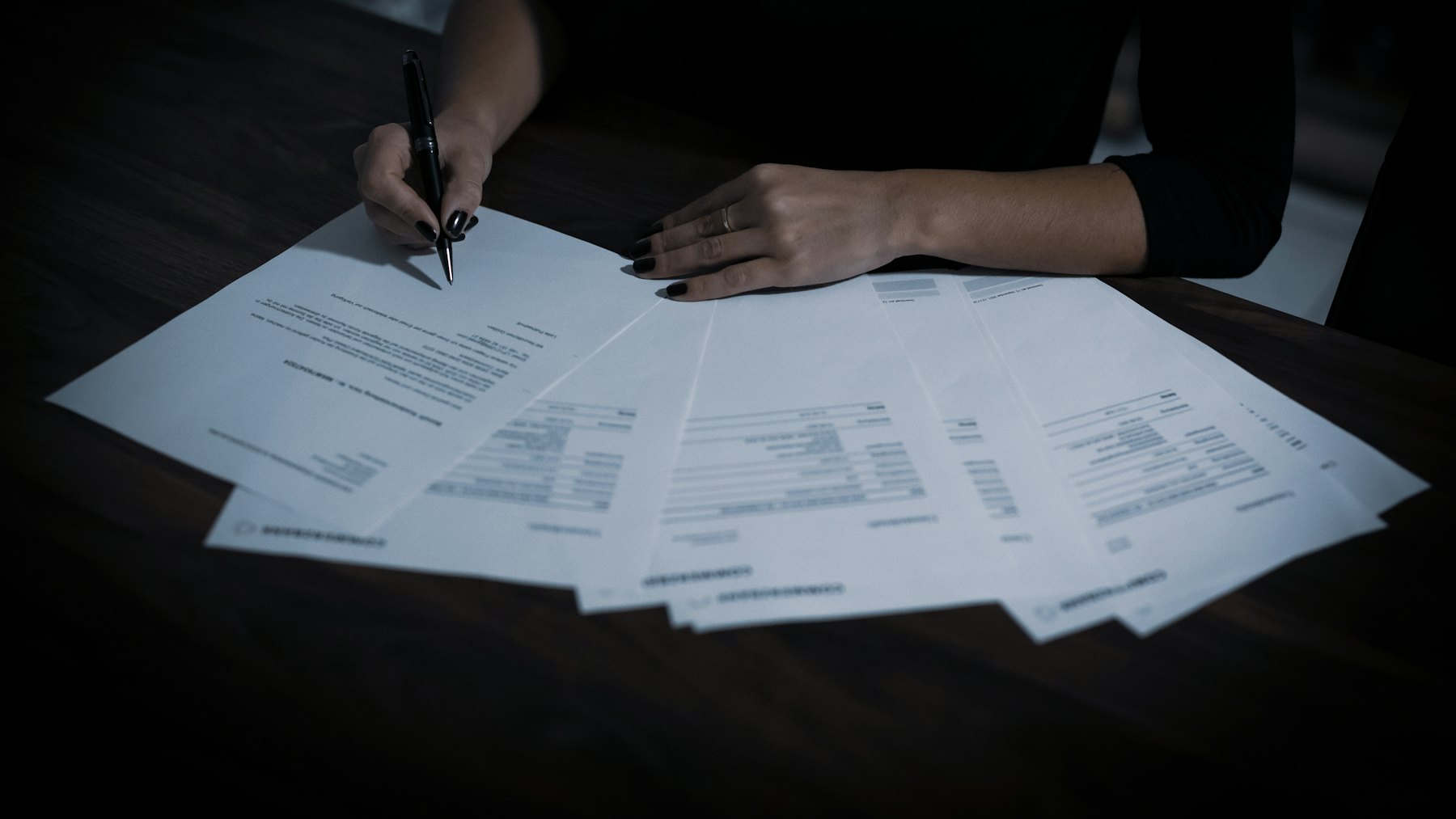 Working through official forms and paperwork