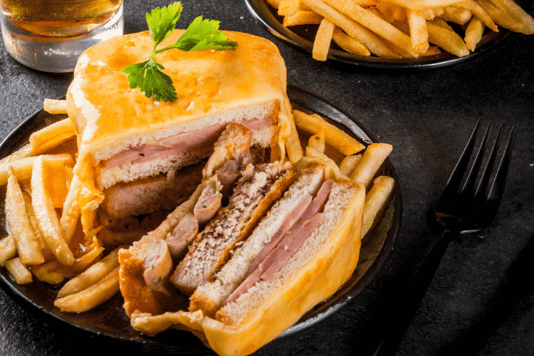 Francesinha is a typical meal from Porto Portugal