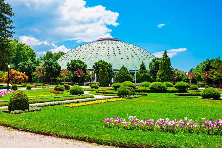 Garden Palacio de Cristal in Massarelos neighborhood