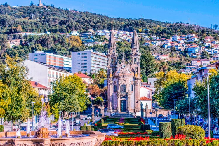 Guimarães city in the north of Portugal