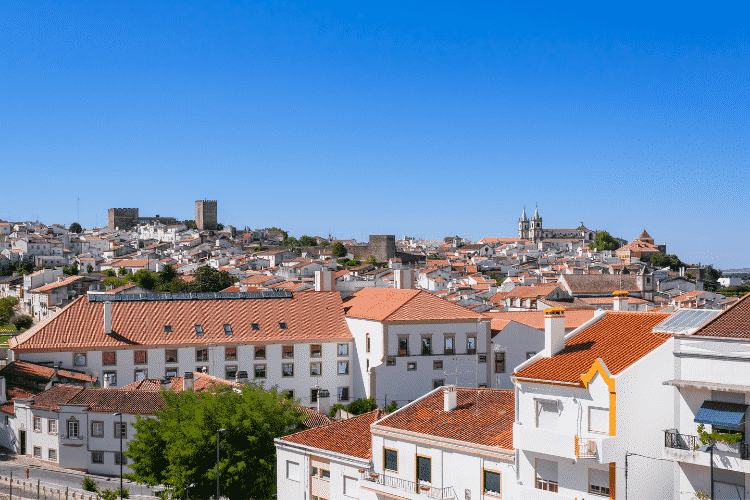 Portalegre city in Alentejo near Spain