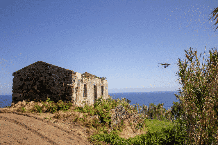 Ruin for sale in the Azores Portugal