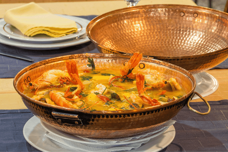 Cataplana is a delicious meal from the Algarve Portugal